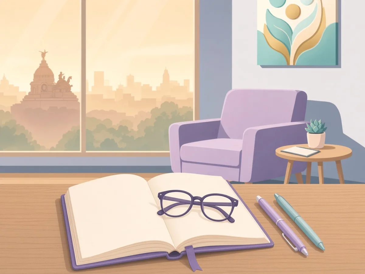 Open notebook with two pens — two medical histories, one consult